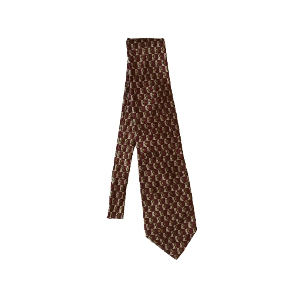 Vintage Red/ White Valentino Cravatte Necktie